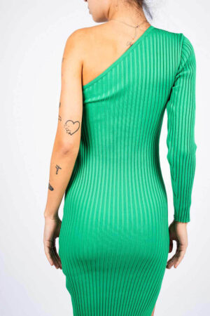 Rochie mulata asimetrica din tricot - imagine 4