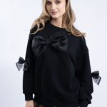 Hanorac lejer cu funde din organza