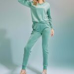 Trening din catifea Green Jolie Divas