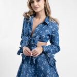 Set fusta petrecuta si top tip camasa din bumbac