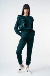 Bluza sport cu volan - XS