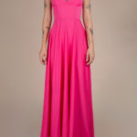 Rochie lunga Laurelie Hot Pink