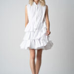 Rochie camasa cu volane White