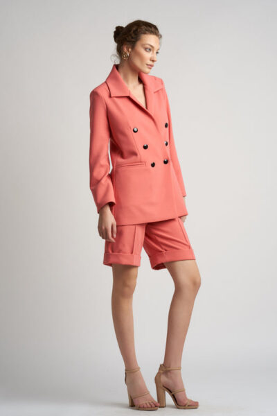 Compleu sacou retro și pantalon scurt