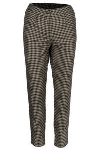 Pantaloni conici Brown Print
