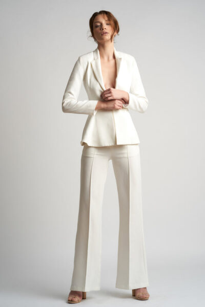 Sacou cambrat cu peplum si cordon