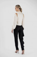 Top plisat din matase - imagine 2