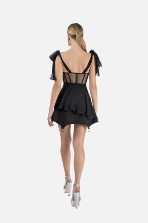 Rochie scurta din matase - imagine 2