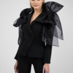 Sacou statement cu funde maxi din organza