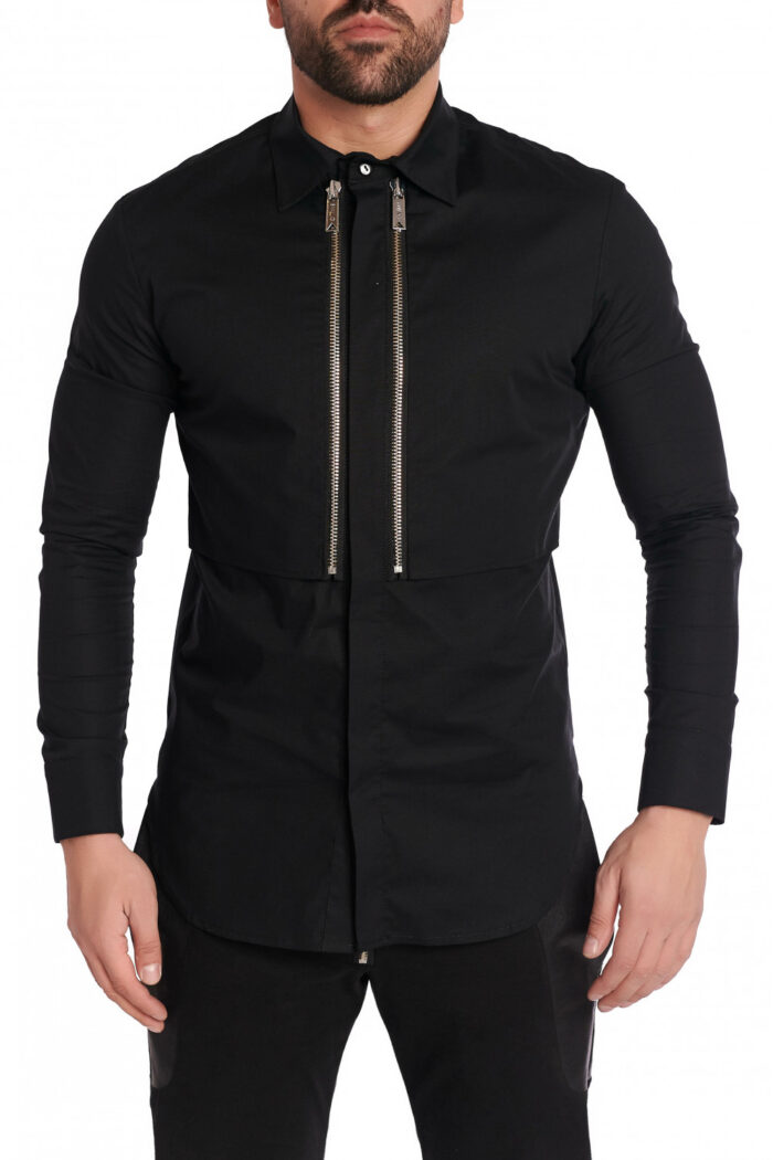 Cămașă Double Zipp Black - imagine 1