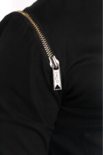 Cămașă Shoulder Zipper Black - imagine 5