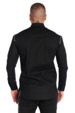 Cămașă Shoulder Zipper Black - imagine 6