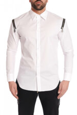 Cămașă Shoulder Zipper White