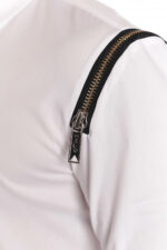 Cămașă Shoulder Zipper White - imagine 4