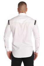 Cămașă Shoulder Zipper White - imagine 5