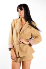 Sacou texturat camel - imagine 2