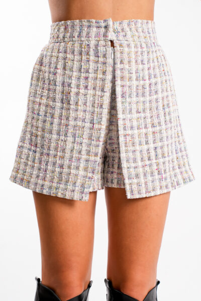 Pantaloni scurti tip fusta pastel - imagine 2