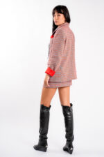 Sacou din tweed Corai - imagine 4