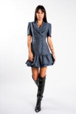 Rochie tip sacou cu volane - imagine 4
