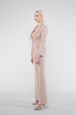 Sacou  cu pene pe rever - imagine 5