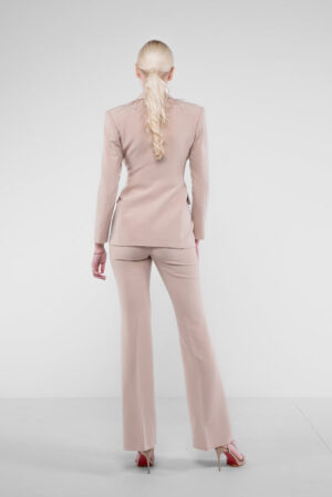 Sacou  cu pene pe rever - imagine 4