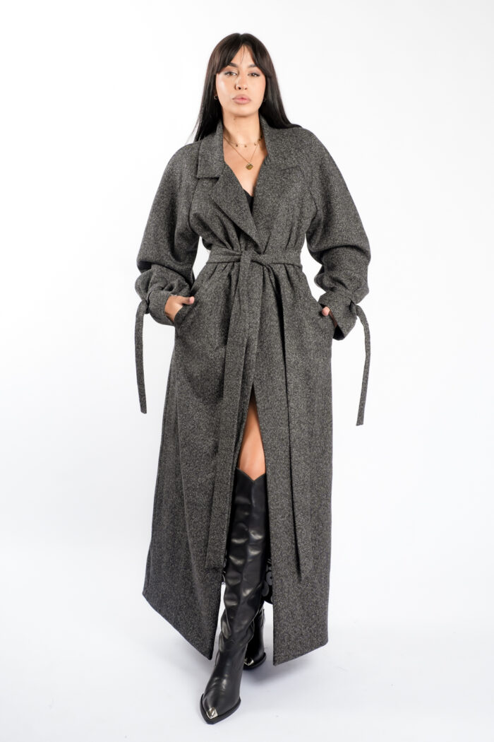 Palton lung stil oversize - imagine 3