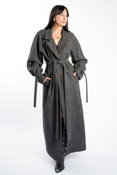 Palton lung stil oversize