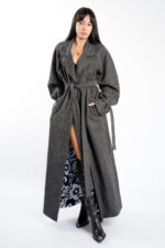 Palton lung stil oversize - imagine 2