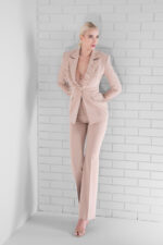 Sacou  cu pene pe rever - imagine 6