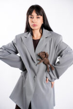 Accesoriu textil ursulet maro - imagine 2