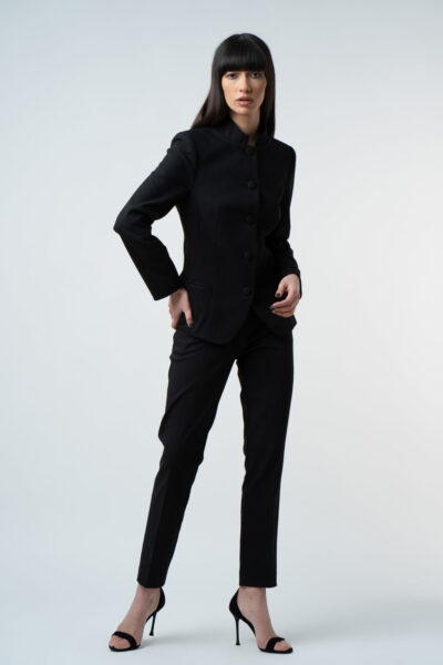 Pantalon cigarette cu buzunare