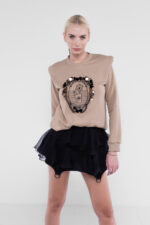 Hanorac cu broderie manuala - imagine 3