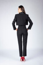 Pantalon negru ca talie inalta - imagine 2