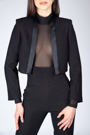 Pantalon negru ca talie inalta - imagine 6