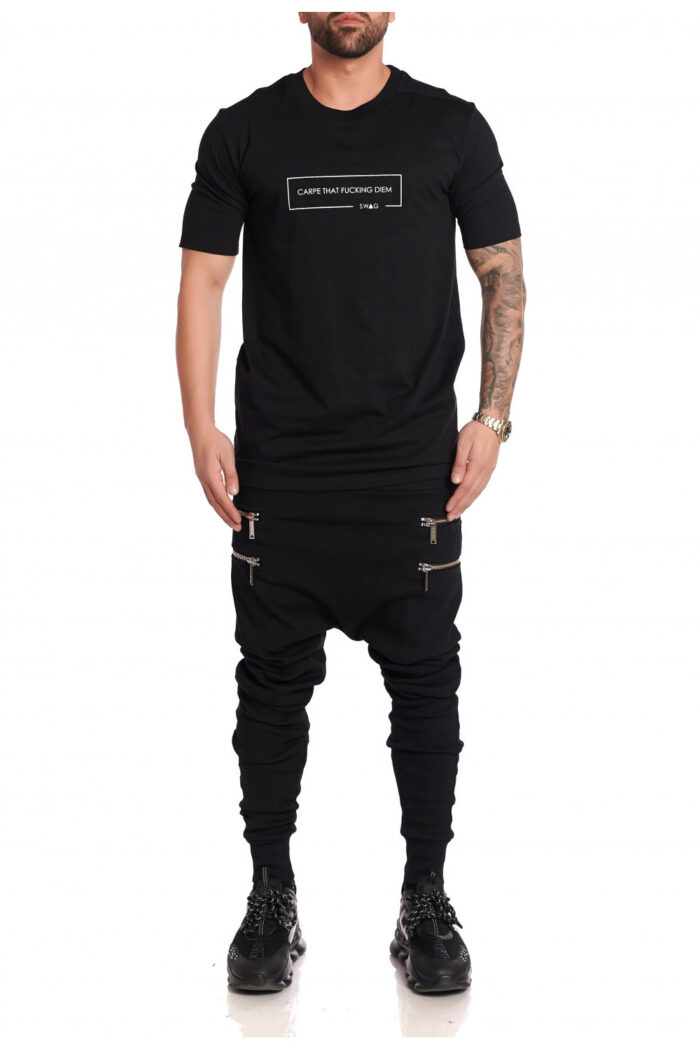 Pantaloni 4 Zipp Negri - imagine 1