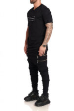 Pantaloni 4 Zipp Negri - imagine 2
