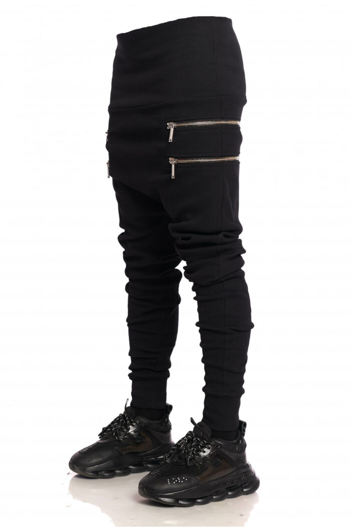Pantaloni 4 Zipp Negri - imagine 4