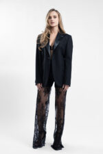 Pantaloni transparenți din dantela chantilly - imagine 4