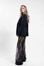 Sacou AndroChic cu detalii din matase - imagine 5