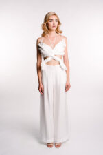 Top fluture din in cu detalii innodate - imagine 4