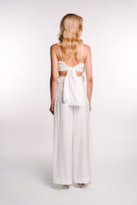 Top fluture din in cu detalii innodate - imagine 2
