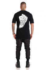 Tricou Never Give Up Black - imagine 2