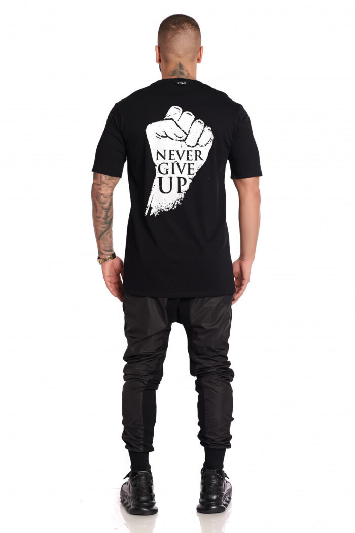 Tricou Never Give Up Black - imagine 2