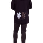 Hanorac oversize Black and White Baby Angel