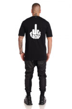 Tricou 2Words1Finger Black - imagine 2