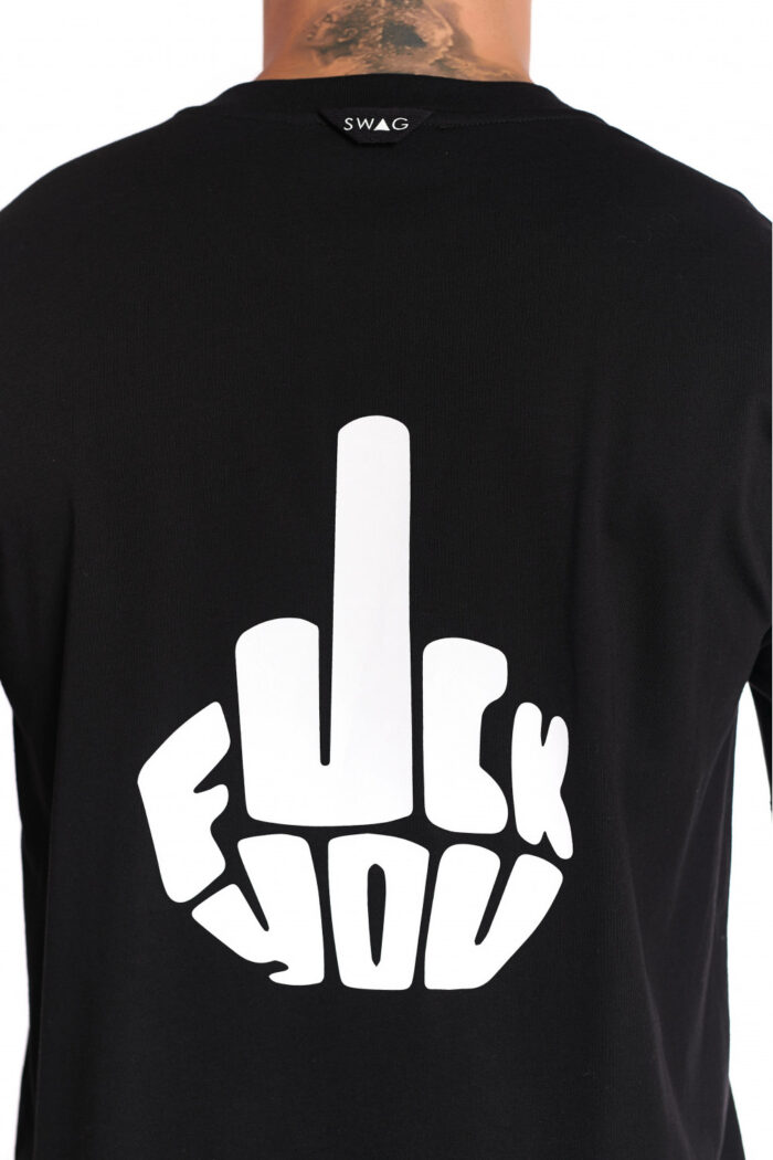 Tricou 2Words1Finger Black - imagine 3