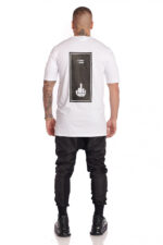 Tricou Rectangle Fvck White - imagine 2