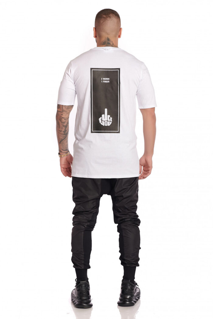 Tricou Rectangle Fvck White - imagine 2