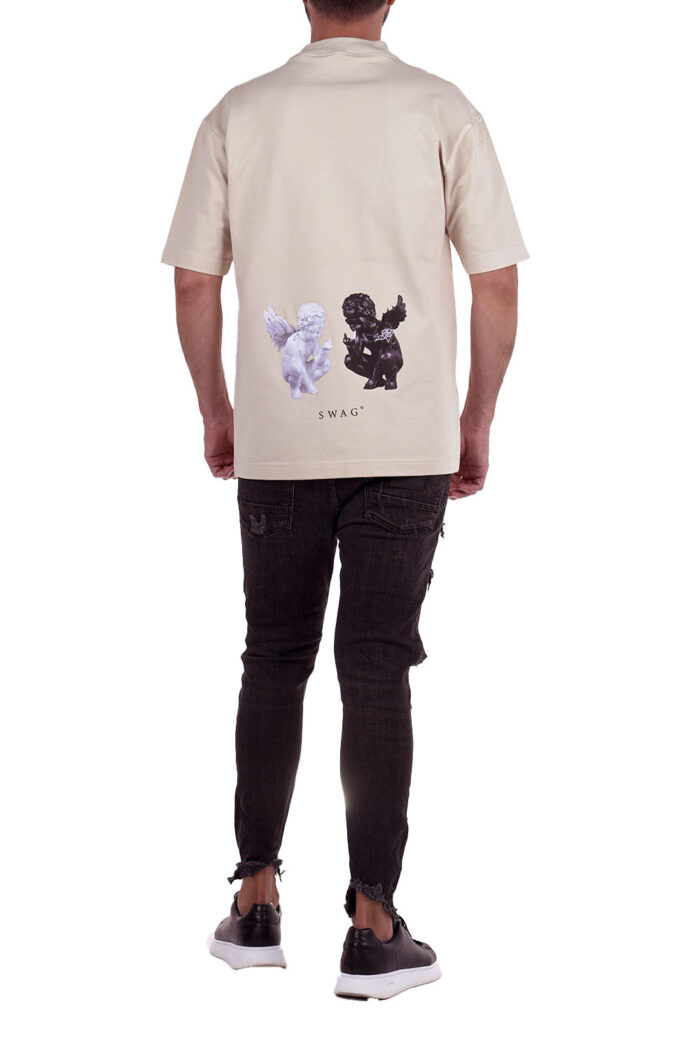 Tricou Black and White Baby Angel - imagine 2