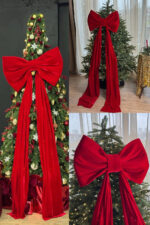 Funda din Catifea cu Burete – 60 cm, panglici 260 cm - imagine 2